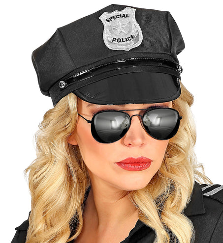e-carnavalskleding-SYK Politie bril zwart