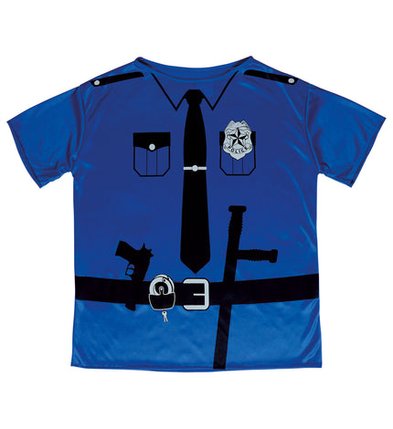 e-carnavalskleding-SYK Politie officier t-shirt