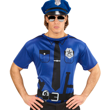 e-carnavalskleding-SYK Politie officier t-shirt