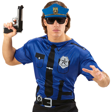 e-carnavalskleding-SYK Politie officier t-shirt