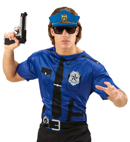 e-carnavalskleding-SYK Politie officier t-shirt