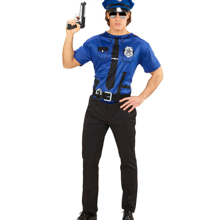 e-carnavalskleding-SYK Politie officier t-shirt