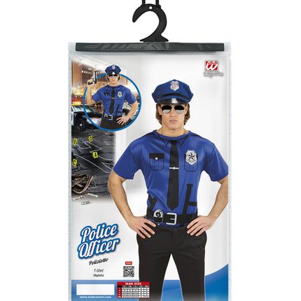 e-carnavalskleding-SYK Politie officier t-shirt