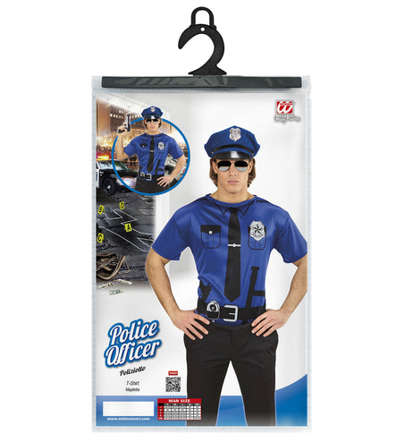 e-carnavalskleding-SYK Politie officier t-shirt