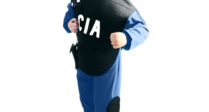 e-carnavalskleding-SYK Politie pak CIA jongen maat 128cm