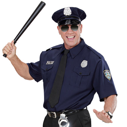 e-carnavalskleding-SYK Politieblouse met pet en stropdas NYPD