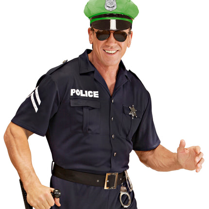 e-carnavalskleding-SYK Politiepet neon groen