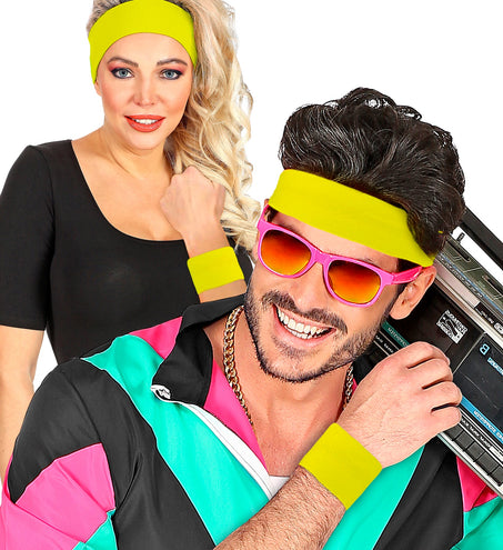 e-carnavalskleding-SYK Polsbandjes neon geel Philip