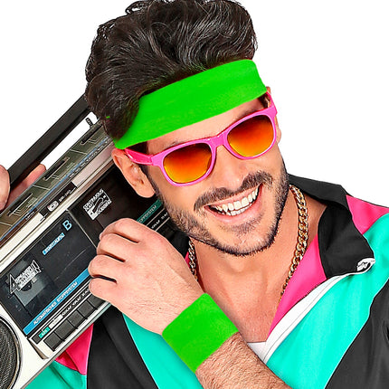 e-carnavalskleding-SYK Polsbandjes neon groen Philip