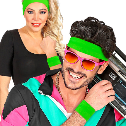 e-carnavalskleding-SYK Polsbandjes neon groen Philip