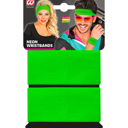 e-carnavalskleding-SYK Polsbandjes neon groen Philip
