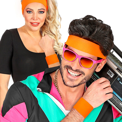 e-carnavalskleding-SYK Polsbandjes neon oranje Philip