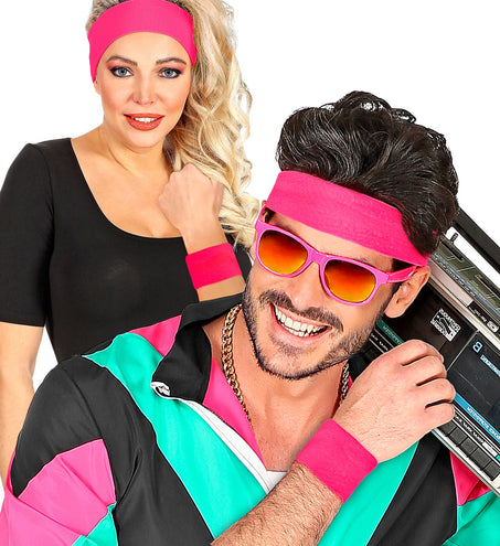 e-carnavalskleding-SYK Polsbandjes neon roze Philip