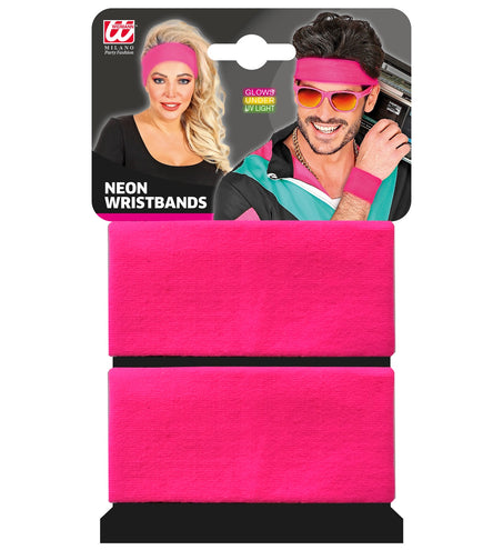 e-carnavalskleding-SYK Polsbandjes neon roze Philip