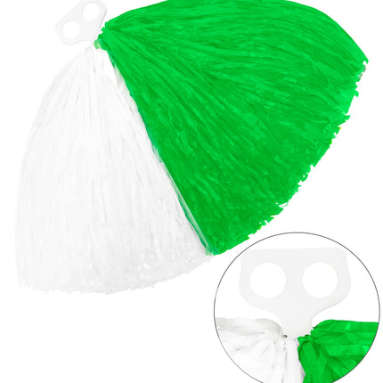 e-carnavalskleding-SYK Pom Pom groen met wit cheerleader