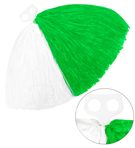e-carnavalskleding-SYK Pom Pom groen met wit cheerleader