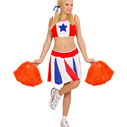 e-carnavalskleding-SYK pom pom luxe uitvoering oranje