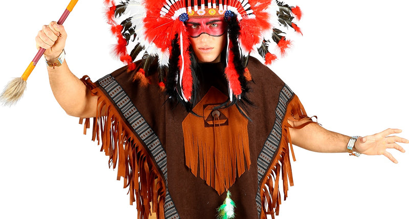 e-carnavalskleding-SYK Poncho indiaan
