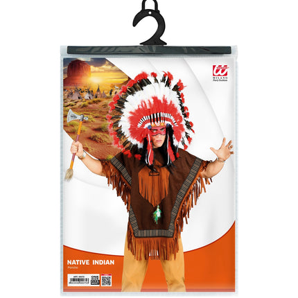 e-carnavalskleding-SYK Poncho indiaan