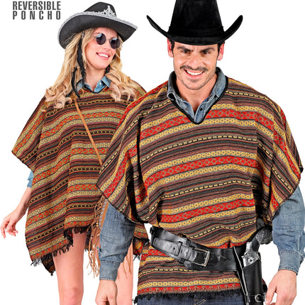 e-carnavalskleding-SYK Poncho omkeerbaar