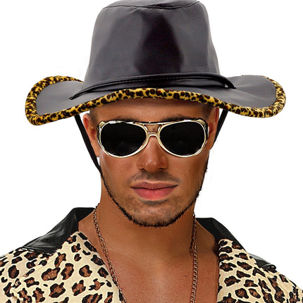 e-carnavalskleding-SYK Pooier hoed Dandy cowboy met print