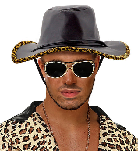 e-carnavalskleding-SYK Pooier hoed Dandy cowboy met print
