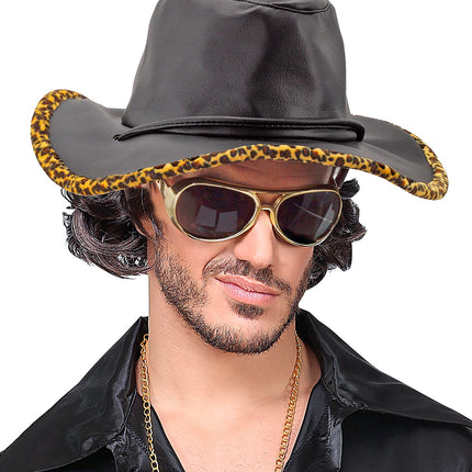e-carnavalskleding-SYK Pooier hoed Dandy cowboy met print