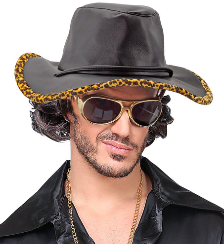 e-carnavalskleding-SYK Pooier hoed Dandy cowboy met print