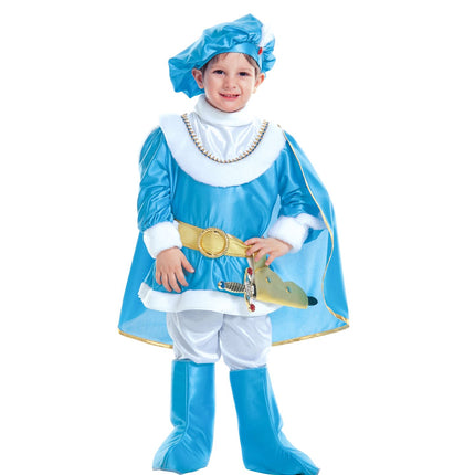 e-carnavalskleding-SYK Prins kostuum blauw kind