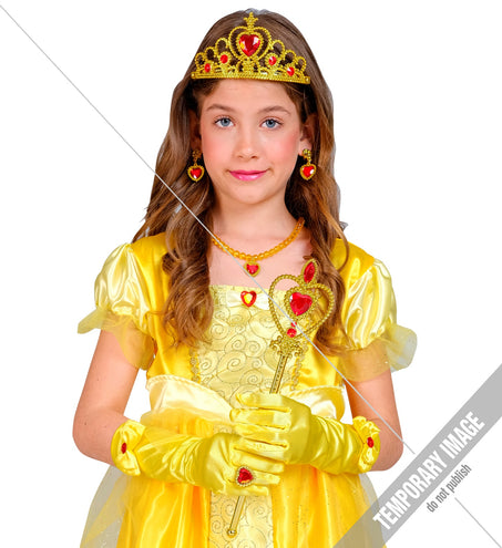 e-carnavalskleding-SYK Prinses set  Anna geel