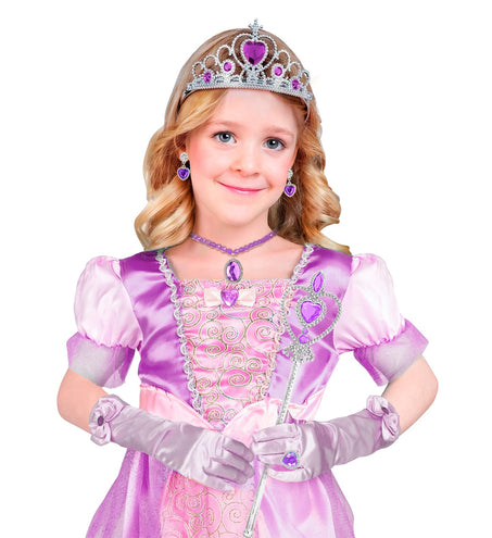 e-carnavalskleding-SYK Prinses set Anna paars