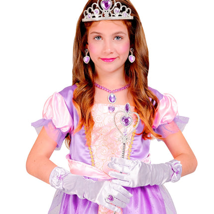 e-carnavalskleding-SYK Prinses set Anna paars