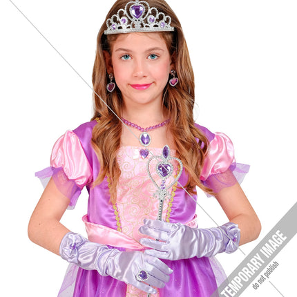 e-carnavalskleding-SYK Prinses set Anna paars
