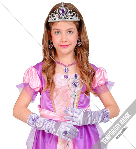 e-carnavalskleding-SYK Prinses set Anna paars