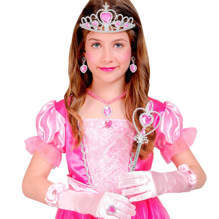 e-carnavalskleding-SYK Prinses set Anna roze