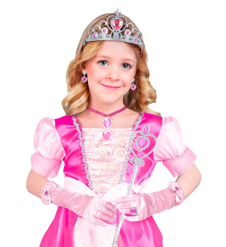 e-carnavalskleding-SYK Prinses set Anna roze