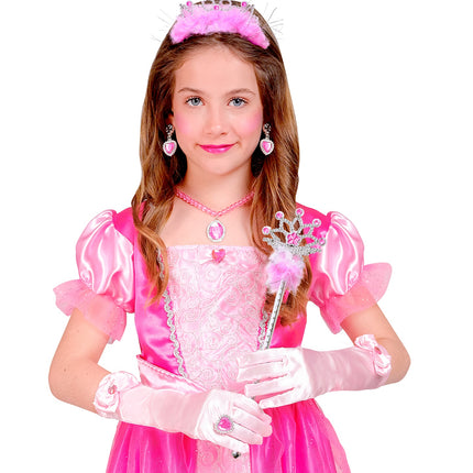 e-carnavalskleding-SYK Prinses set Anna roze