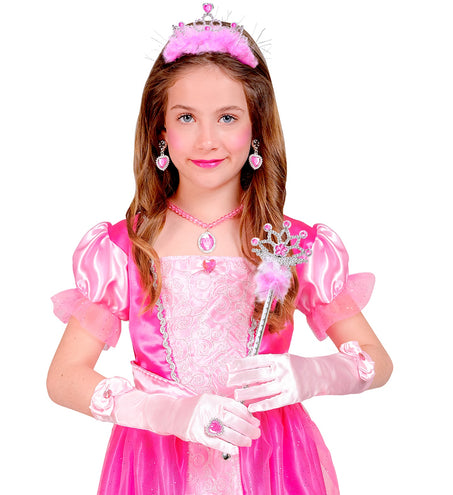 e-carnavalskleding-SYK Prinses set Anna roze