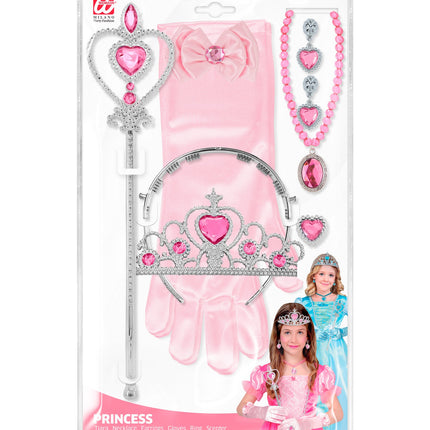 e-carnavalskleding-SYK Prinses set Anna roze