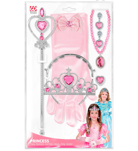 e-carnavalskleding-SYK Prinses set Anna roze