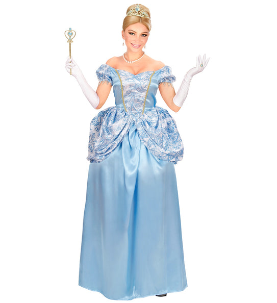 e-carnavalskleding-SYK Prinsessen jurk blauw sprookjes