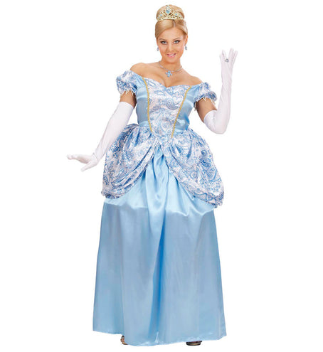 e-carnavalskleding-SYK Prinsessen jurk blauw sprookjes