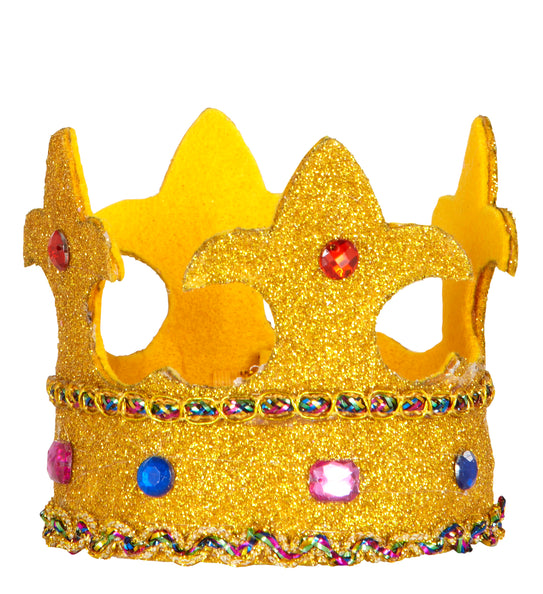 e-carnavalskleding-SYK Prinsessen koningin kroon goud Alicia