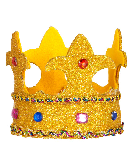 e-carnavalskleding-SYK Prinsessen koningin kroon goud Alicia