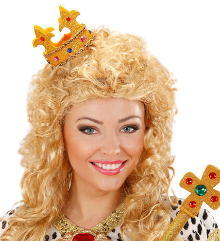 e-carnavalskleding-SYK Prinsessen koningin kroon goud Alicia
