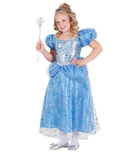 e-carnavalskleding-SYK Prinsessenjurk blauw kinderen