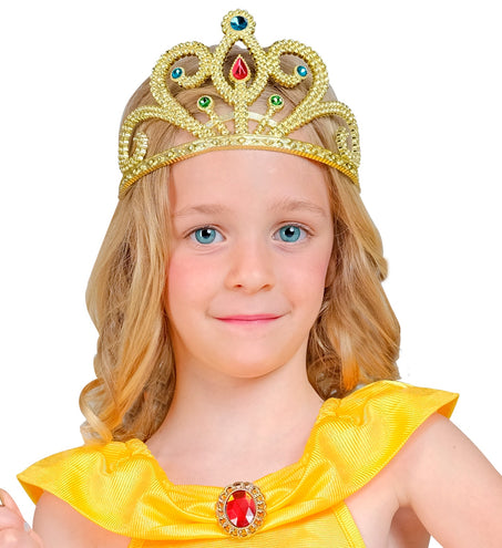e-carnavalskleding-SYK Prinsessenkroon met diamanten goud