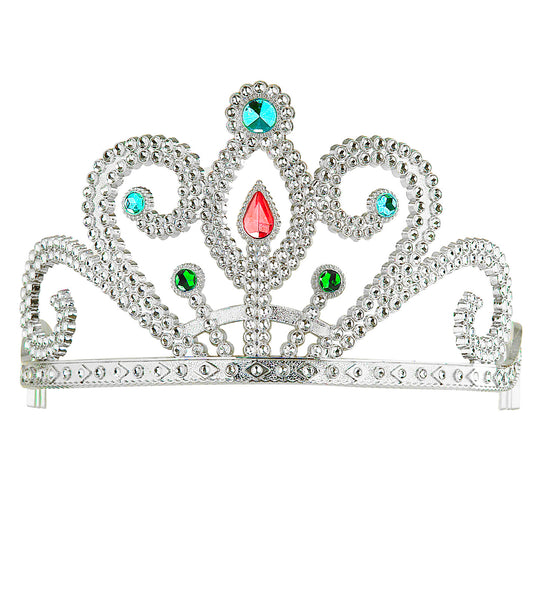 e-carnavalskleding-SYK Prinsessenkroon met diamanten zilver