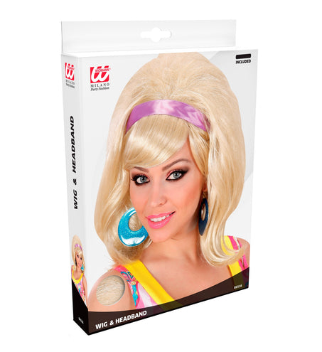 e-carnavalskleding-SYK pruik 60s modieus blond