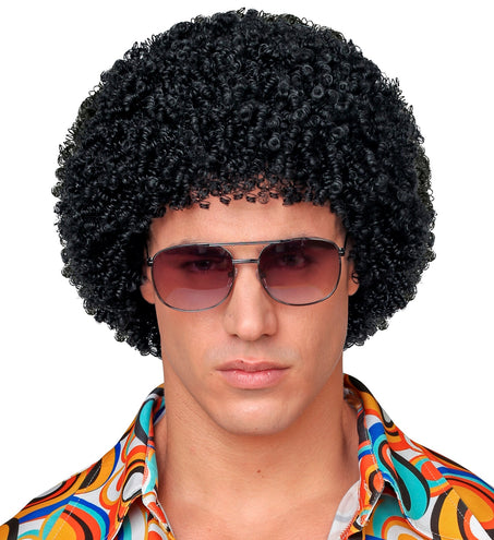 e-carnavalskleding-SYK Pruik 70's Jesse zwart